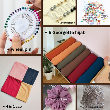 Fall Vibes Box of 5 Georgette Hijabs