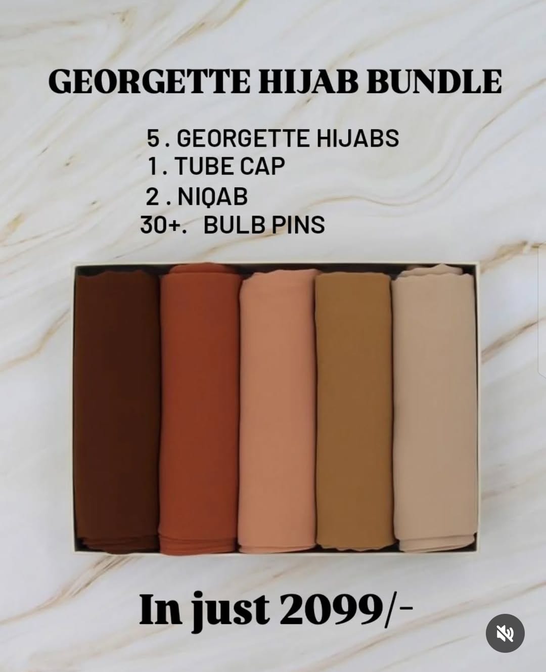 Premium Georgette Hijab Box - Neutral Dreams
