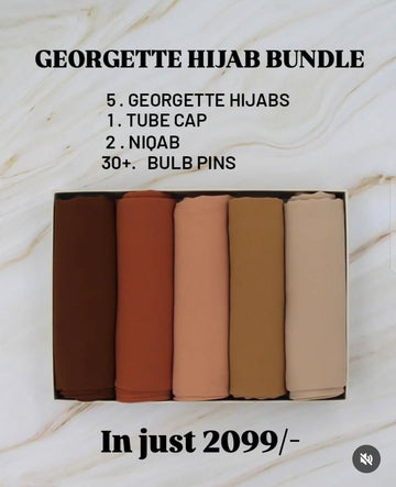 Premium Georgette Hijab Box - Neutral Dreams